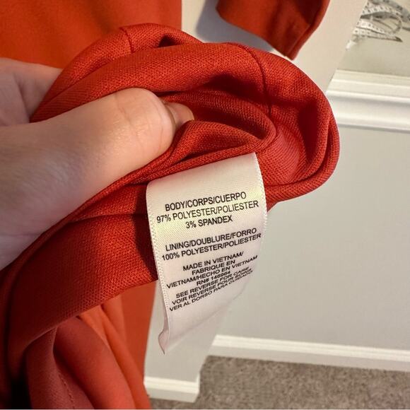 NWT Julia Jordan Burnt Orange Long Sleeve Maxi Dress 2 - Picture 6 of 12